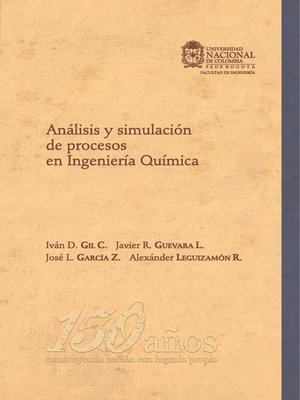 cover image of Análisis y simulación de procesos en ingeniería química